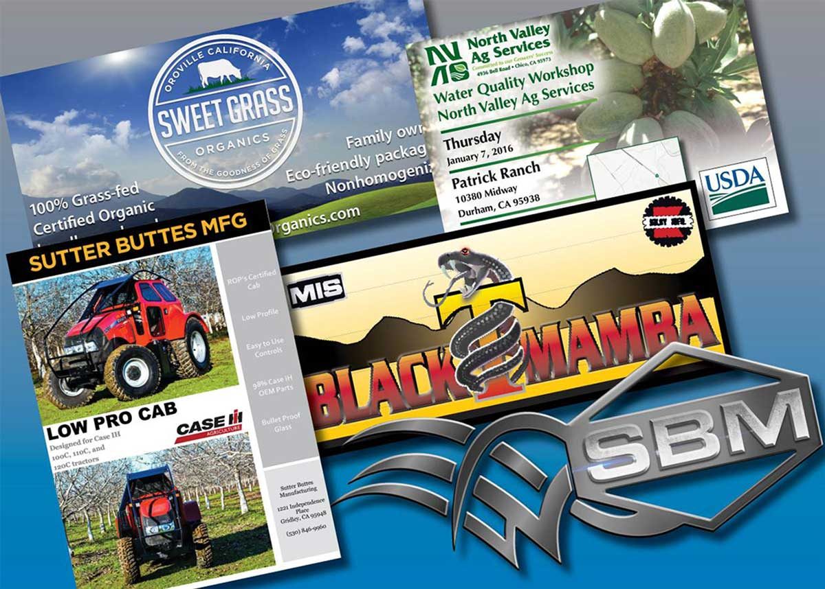 farm equipment logos and promotional materials