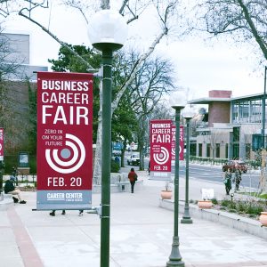 Chico State Career fair signage